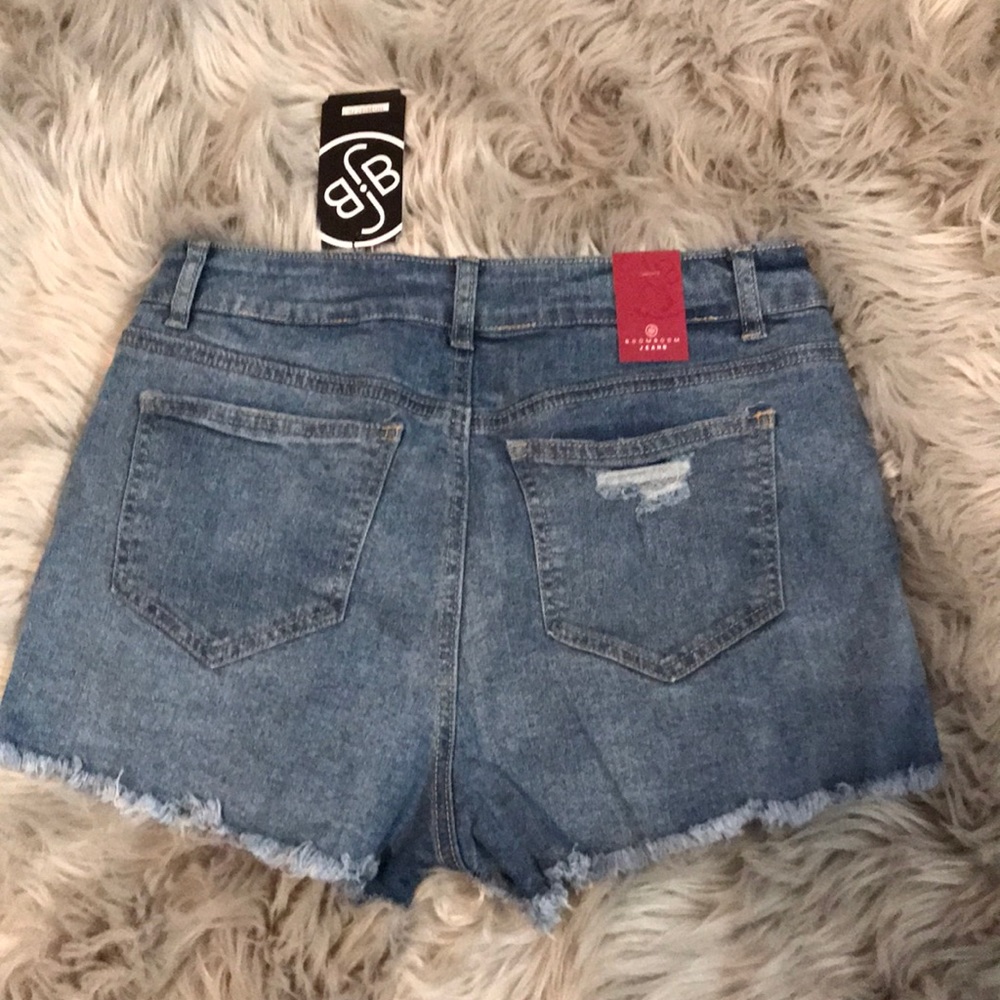 High Rise Jean Shorts - Picture 2 of 3